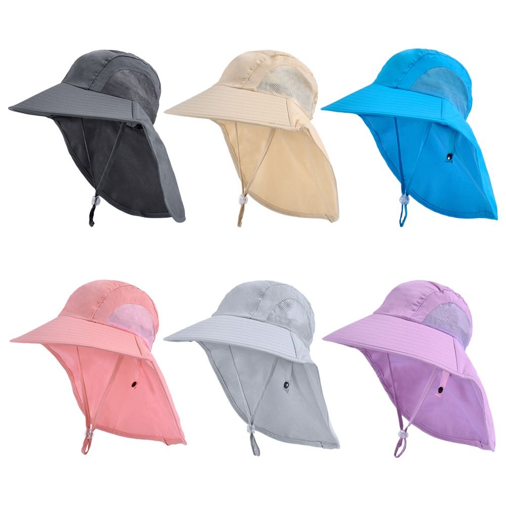 Sun Hat Wide Brim - Chapéu de Praia Infantil Unissex com
