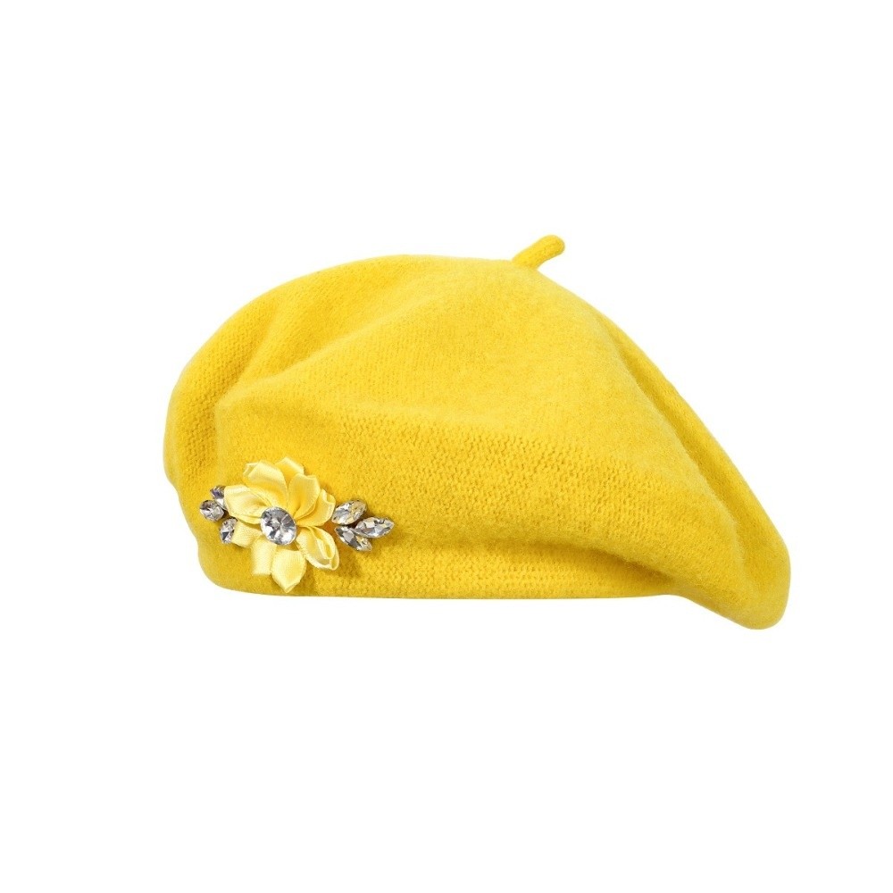 Boina Elegante de Lã Cor Sólid - Beret French Wool avaliação e preço