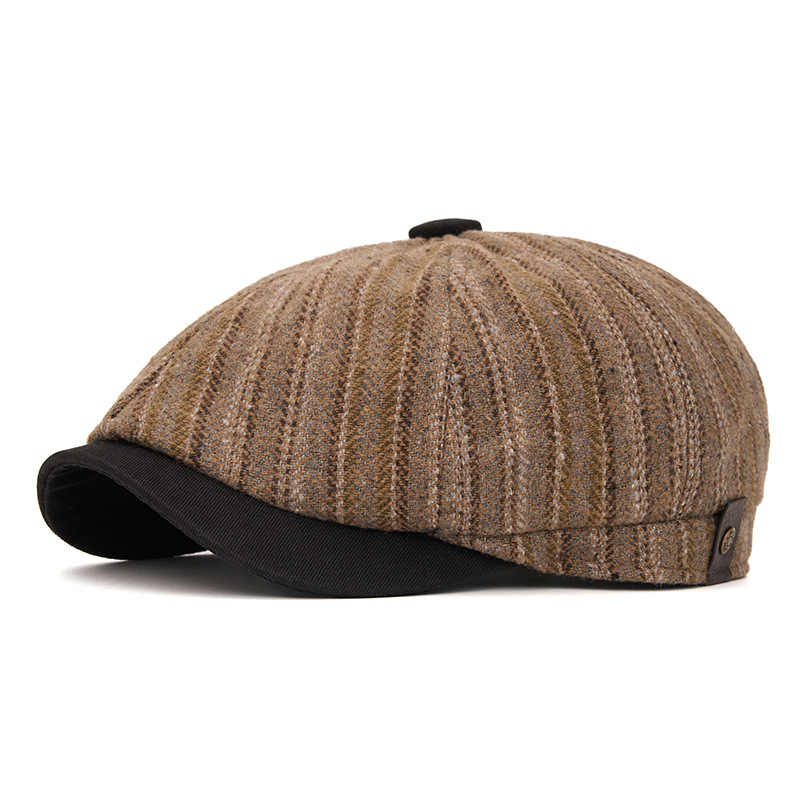 Boné Unissex Listrado de Lã Mi - Newsboy Cap Ivy avaliação e preço