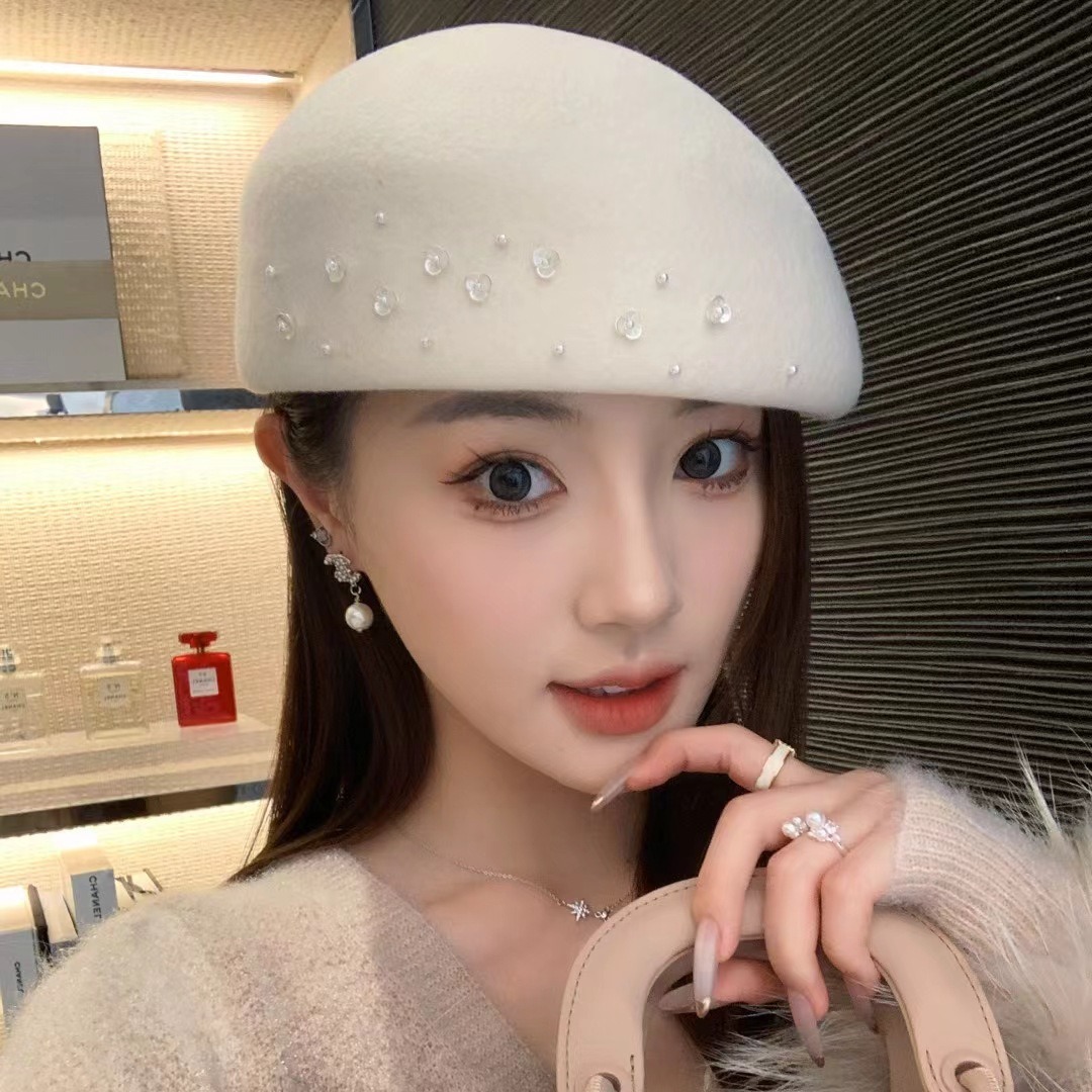 Boina britânica de lã feminina - Beret French Wool avaliação e preço